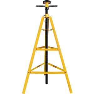 YELLOW JACKET 2 Ton Underhoist Support Stand High-Lift Jack Stand with 53in to 84in Reach for 4,000lbs Loads (Yellow)