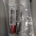 2 Pieces Metal Container with Keyring, Portable Waterproof Aluminum Travel Holder Mini Storage Bottle Case (Grey Red)