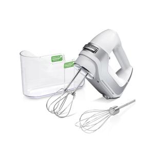 Hamilton Beach Professional 5-Speed Electric Hand Mixer High-Performance DC Motor | Slow Start | Snap-On Storage Case | Stainless Steel Beaters & Whisk | White| 62652