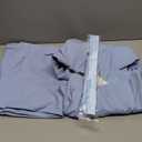 UNINUKOO Linen Suit for Men Summer Wedding 2 Piece Suit Set Peak Lapel Casual Blazer Pants Beach Wear for Men (X-Large, Sky Blue)