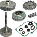 CCLINK Wet Clutch Kit Assembly with Clutch Carrier Housing Primary Sheave Oneway Gasket for Grizzly 660 2002-2008,Rhino 660 2004-2007
