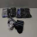 CHARMKING Compression Socks for Women & Men Circulation (8 Pairs) 15-20 MmHg is Best Support for Athletic Running, Cycling (Small-Medium, 19 Navy/Black/Black/Black/Gray)