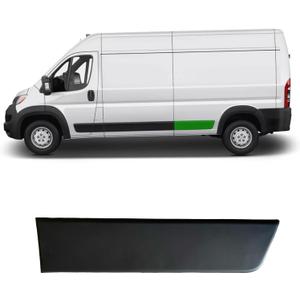 Rear Door Trim Body Side Molding Panel Trim Extended Rear Door Molding Back Plastic Trim Black fits for RAM ProMaster 2500 3500 159" Wheelbase 2019 2020 2021 2022 2023 2024