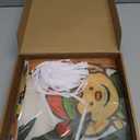 VitalCozy 6x13 ft LED Christmas Santa Claus Reindeer Barn Garage Door Cover Large Lighted Xmas Elk Garage Door Banner Backdrop Decor Outdoor Indoor Hanging Merry Christmas Holiday Party Mural Decor