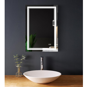 24"L x 1.37"W
Bathroom LED Mirror Anti- Fog Mirror with Button