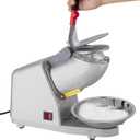 Electric Ice Shaver 4 Blades Ice Crusher Shaver 209lbs/hr Stainless Steel Ice Shaver Machine 300W Ice Crushers for Home Use 2200 RPM Ice Shaving Machine Commercial and Domestic Silver (FYZ-278-1)