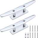 YANYUCB Boat Cleat,Open Base Dock Cleats,4''5''6''8 inch Marine Dock Cleat,316 Stainless Steel Boat Cleat Rope Cleat with Fasteners for Boats,Docks,Decks,Kayaks
