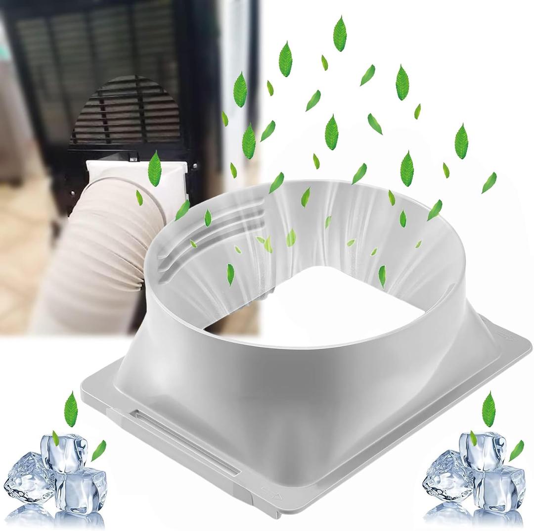 5.9 Inch Portable Air Conditioner Exhaust Hose Connector, Air Conditioner Hose Coupler Window Adapter A/C Unit Tube Connector, Mobile air Conditioning Accessories Fit for Air Conditioning Accessories