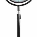 12 Inch Heavy Duty High Velocity Metal Stand Pedestal Fan | 3 speed levels, adjustable height 47.1"-55.1", solid metal fan for indoor air circulation in bedroom, patio and workshop