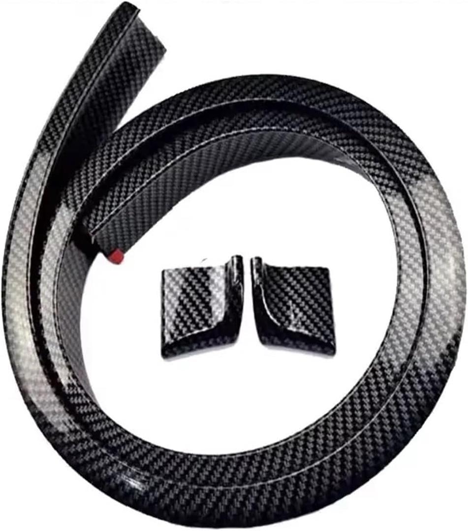 General Purpose Spoiler 1.5M Car Design Carbon Fiber Shiny Black Spoiler Car Parts Modification Spoiler Modification Tail Wing, Lightweight Design, Easy to Install Body Kit Accessories(Carbon fiber)