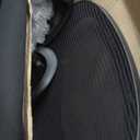 Sweetcrispy Office Computer Desk Chair, Ergonomic High-Back Mesh Rolling Work Chairs with Wheels and Adjustable Headrests, Comfortable Lumbar Support, Comfy Flip-up Arms for Home, Bedroom, Study,Black