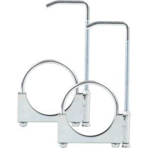 Universal Exhaust Hanger - 2PCS Clamp On Exhaust Pipe Fitting 3.5"