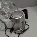 Electric Kettle with Glass Carafe for Tea and Coffee, BPA-Free, Fast Boiling, Auto Shut-Off, 1 Liter, 1500W, Glass and Steel