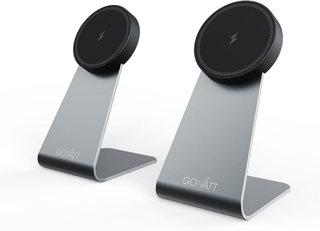 MagSafe Charger Stand 15W Fast Charging Magnetic Charger, Wireless Charging Stand Compatible for iPhone 16 15 14 13 12 Series and Airpods (2 Pack)
