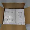 BESTTEN 50 Pack 1 Gang Screwless Decorator Wall Plate, USWP6 Gloss Snow White, Decorative Outlet Cover, Decor Light Switch Face Plate, H4.69 x W2.91