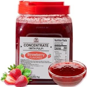 52USA Strawberry Flavored Jam 2.7kg – Large Food Service Size, Sweet and Fruity Spread for Baking, Cooking & Breakfast, Best By: 2024/13/08