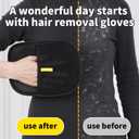 2 x 2 Pcs pet Hair Remover Glove,pet Hair Removal Gloves,Electrostatic pet Hair Remover Glove Washable Reusable Cat & Dog Hair Remover for Couch, Furniture, Carpet,Clothing,Car Seats