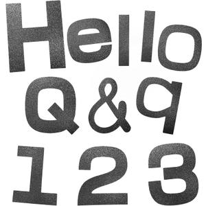 2 x 216Piece 5-Inch Bulletin Board Letters & Punctuation Set - Uppercase Alphabet, Numbers, Symbols - Pre-Cut Cardstock for Classroom, Homeschool, Teacher Decor (Black)