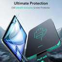 ESR 2 Pack Armorite Screen Protector for iPad Air 11 Inch M4/M3/M2 (2026/2025/2024, 8th/7th/6th Generation), Military Grade, 9H Tempered Glass Film with UltraFit Tray, HD Clarity, Dust and Bubble Free