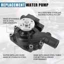 Water Pump Compatible with Cummins B3.3 QSB3.3 QSB4.5 CM2150, Repaces 3800883 3800885 4955417 4981207 4982086 5301418 68055887 C6204611601 6204-81-2411
