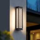 Outdoor Wall Lights, 23.6" Large Exterior Lighting Fixtures Waterproof, Modern Wall Mount Lamp Hard Wired 3000K LED Front Porch Lantern Garage Sconce for House Outside Patio Garden Fence Backyard