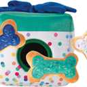 Fringe Studio Plush Dog Toy Set, Interactive Hide and Seek Play, All About The Gifts, Pet Shop Collection (289237)