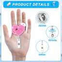 3 x 3 Pcs Nurse Badge Reel,Cute Nurse Badge Reels Retractable, Funny Glitter Pill Bandage Heart Badge Holder for Nurses Doctors Medical Assistant