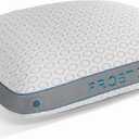 Bedgear Frost Performance Pillow - Size 3.0 - Cooling Bed Pillow for Hot Sleepers - Medium Firmness Pillow for All Sleep Positions, Hypoallergenic, Washable & Removable Cover - 20" W x 26" L x 6.50" H (Standard)