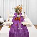 6 Pack Purple Cheesecloth Table Runner 10Ft Spring Gauze Cheese Cloth Table Runner 35x120 Inch Boho Sheer Rustic Fabric for Holiday Party Decor Baby Shower Wedding Decorations