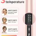 Cordless Hair Straightener,Portable Mini Flat Iron Travel for Bangs,Short Hair, Rechargeable Curling Iron and Curler 2 in 1,Pink,for Touch Ups