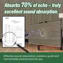NeatiEase 4Pcs Acoustic Wood Panels for Wall, 48"x24" Wood Slat Wall Panel