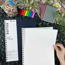 A4 Dotted Journal Spiral Notebook 8.5" x 11"-4 Pack Dot Grid Notebook Hardcover Notebook 120 Pages 100 GSM Thick Dotted Paper Notebook Hardcover Journal for School, Office, Artist (DOTTED, Mult-color)