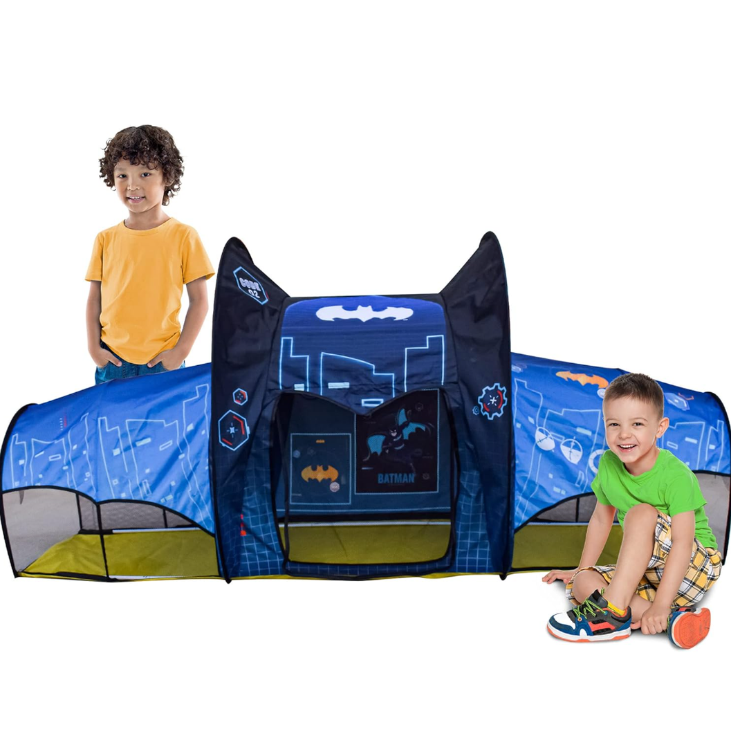 Sunny Days Entertainment Batman Batcave Tent – DC Comics Pop Up Play Tent for Kids | Over 6 Feet Long Sunny Days Entertainment Batman Batcave Tent – DC Comics Pop Up Play Tent for Kids | Over 6 Feet Long