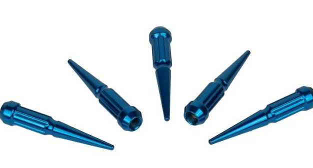 Burnt Blue Nuts Lug,Spiked Lug nut 24 Pack