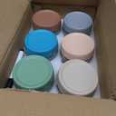 DRKIO 16 Oz Overnight Oats Containers with Lids - 6 Pack Glass Storage Jars with Airtight Lids Wide Mouth Mason Food Jars Great for Meal Prep Salad Chia Pudding Snacks Yogurt Sugar Spice Cereal