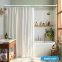 Shower Curtain Rod Tension, No Drilling,Adjustable 45-98 In,White
