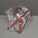 Metal Bow Tree Topper, Large Christmas Ornament with Clip, Indoor Outdoor Holiday Decoration (Red, 10x12)