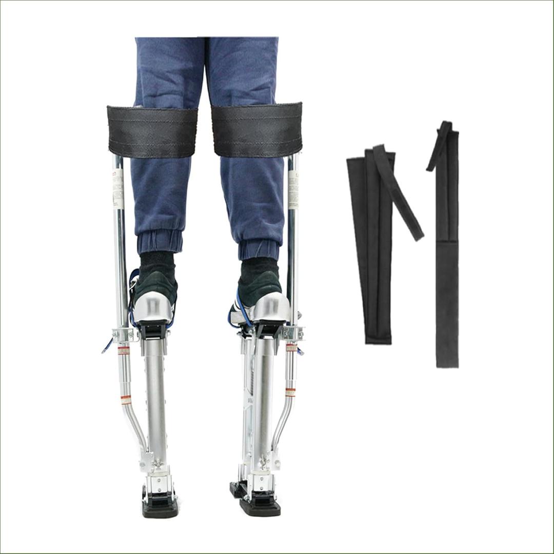 Drywall Stilt Straps 2Pcs Premium Padded Foam Drywall Stilt Straps, Heavy Duty and Stability Comfortable Wearing and Pressure Relief, Compatible with All Stilt Brands