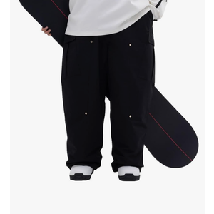 SNOWVERB Womens Mens Super Baggy 15K Waterproof Snowboard Ski Pants Workwear Loose Fit Snow Pants for Winter Sports L
