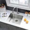 Stainless Steel Undermount Laundry Room Sink-VASOYO 24x19x13 Undermount Laundry Sink Stainless Steel 16 Gauge Single Bowl Deep Under Mount Kitchen Utility Sinks Outdoor Basin
