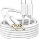 Apple USB-C to 3.5mm Aux Cable, MFi Certified Car Stereo Audio Cord for iPhone 15/16, iPad Pro, MacBook Air/Pro