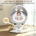 3-in-1 Baby Swing for Infants with Motion Detection, Infant Swing with 5 Speeds & 3 Swing Modes, 12 Lullabies, Electric Swing for Baby, Up to 25 lbs, White