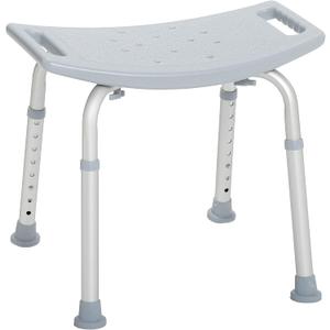 Drive Medical RTL12203KDR Shower Chair, Adjustable Shower Stool with Suction Feet, Shower Seat for Inside Tub, Bathroom Bench, 300 LB Weight Capacity