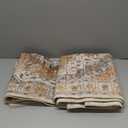 Madane Hallway Runner Rug 2'6''x10' Kitchen Runner, Non Slip Vintage Runners for Hallways Washable Kitchen Rugs Soft Low Pile 2.5x10 ft Rug Runner for Laundry Room, Entryway and Bedroom, Turmeric/Grey