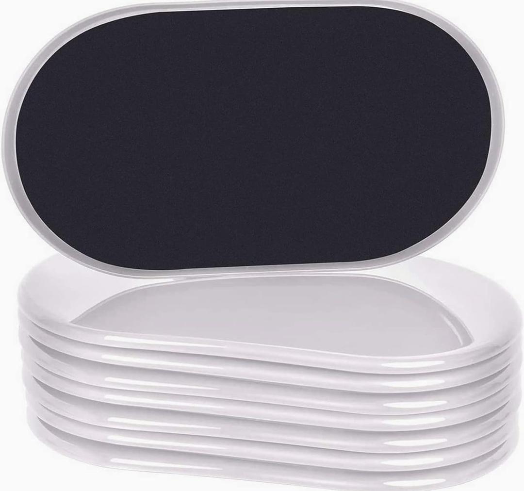 Ezprotekt 8 Pack Large Furniture Movers Sliders for Carpet, 9 1/2" x 5 3/4" Reusable Oval Furniture Moving Pads for Heavy Duty Bed Sofa Fridge Couch Cabinet, Move Items Quickly and Easily (Beige) Ezprotekt 8 Pack Large Furniture Movers Sliders for Carpet, 9 1/2" x 5 3/4" Reusable Oval Furniture Moving Pads for Heavy Duty Bed Sofa Fridge Couch Cabinet, Move Items Quickly and Easily (Beige)