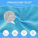 Airplane Bed for Toddler with Blanket, Airplane Seat Extender for Kids, Baby Airplane Travel Essentials, Blue