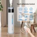 10L/2.6Gal Smart Humidifiers for Bedroom Large Room up to 600ft, 100H Runtime Cool Mist Top Fill, Ultra Quiet 30dB, Auto Control, Essential Oil Tray, Perfect for Bedroom, Office, Baby, White
