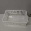iDesign Portable Shower Caddy Basket with Handle for Dorm or Bathroom - Clear/Frost - Made in USA