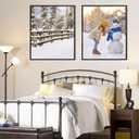 16x24 Inch Poster Frame, Plexiglass, Set of 2, Black Snap Frames, Front-loading Frame, Coating Aluminum Profile, Display Horizontally & Vertically