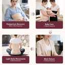 Cmipeob 3 In 1 Postpartum Belly Band Abdominal Binder Post Surgery C Section Belly Binder Post Partum Hysterectomy Belly Support Wraps Postpartum Waist Trainer Essentials After Birth Beige, XXX-Large
